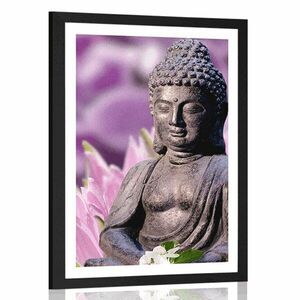 Poszter paszportuval békés Buddha kép