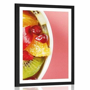 Poszter paszportuval nyári gyümölcs saláta kép