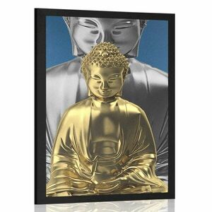Poszter meditálló Buddha kép