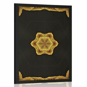 Poszter érdekes arany Mandala kép