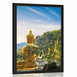 Poszter arany Buddha kilátása kép