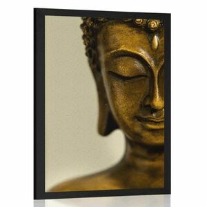 Poszter Buddha bronz feje kép