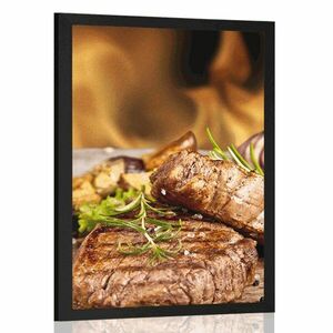 Poszter grillezett marha steak kép