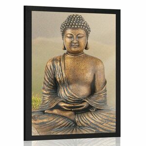 Poszter Buddha szobor meditáló helyzetben kép