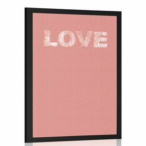 Poszter egyszerű Love felirattal kép