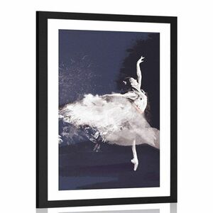Poszter paszportuval szenvedélyes balerina tánc kép