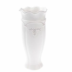 Vallada kerámia váza, fehér, 11, 5 x 25 x 11, 5 cm kép