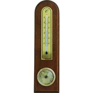 Szoba hőmérő páramérővel 2002 típus, barna színű fa kép