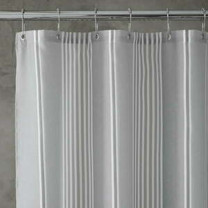 Zuhanyfüggöny 180x180 cm Textured Stripe - Catherine Lansfield kép