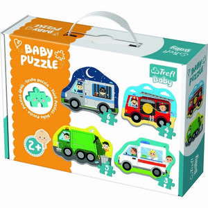 Trefl Puzzle, Baby közlekedési eszközök, 4 db kép