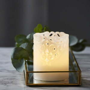 Clary fehér LED viaszgyertya, magasság 10 cm - Star Trading kép