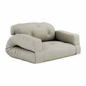 Hippo bézs len kinyitható kanapé 140 cm - Karup Design kép