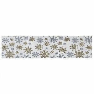Dakls Snowflakes asztali futó fehér, 33 x 140 cm kép