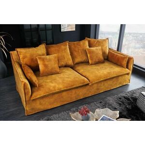 HEAVEN sárga bársony kanapé kép