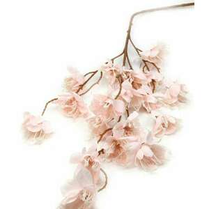 Virágos ág rózsaszín színben 18 fejes 105 cm hosszú kép