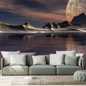 Öntapadó tapéta futurisztikus bolygó kép