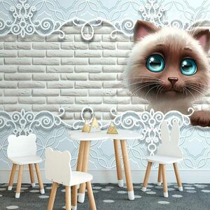 Öntapadó tapéta aranyos kis macska kép