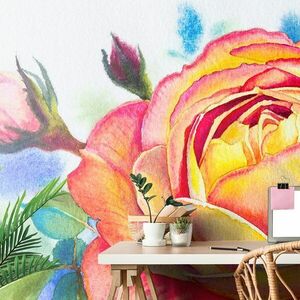 Öntapadó tapéta rózsák csodás árnyalatban kép