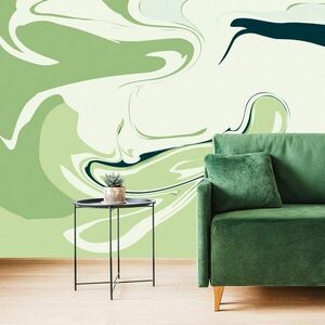 Öntapadó tapéta abztrakt zöld minta kép