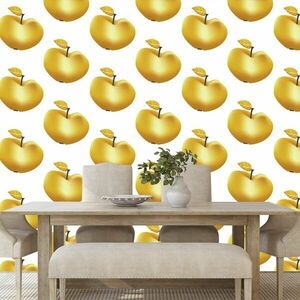 Öntapadó tapéta arany almák kép