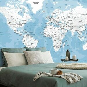Öntapadó tapéta stílusos világtérkép kép