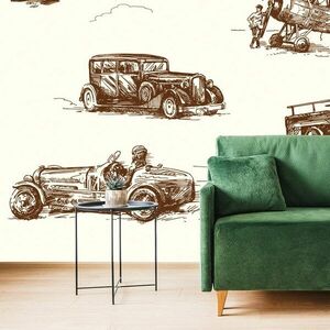 Öntapadó tapéta retro járművek kép