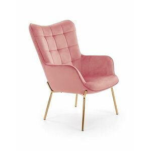 Világos rózsaszín relax fotel HOLMEN 2 kép