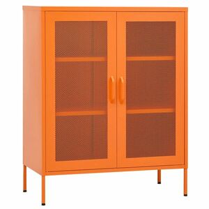 vidaXL narancssárga acél tárolószekrény 80 x 35 x 101, 5 cm kép