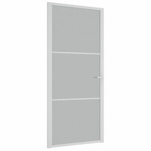 vidaXL fehér matt üveg és alumínium beltéri ajtó 93 x 201, 5 cm kép
