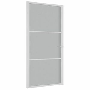 vidaXL fehér matt üveg és alumínium beltéri ajtó 102, 5 x 201, 5 cm kép