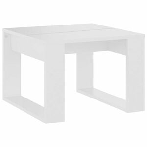 vidaXL fehér forgácslap kisasztal 50 x 50 x 35 cm kép