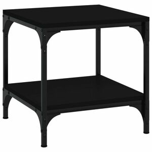 vidaXL fekete színű szerelt fa kisasztal 40 x 40 x 40 cm kép