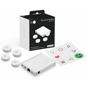 Flic 2 Starter Kit - 4x okos Bluetooth gomb, Hub LR, hálózati adapter, matricák kép