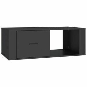 vidaXL fekete szerelt fa dohányzóasztal 100x50, 5x35 cm kép