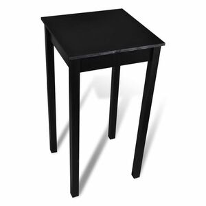 vidaXL fekete MDF bárasztal 55 x 55 x 107 cm kép