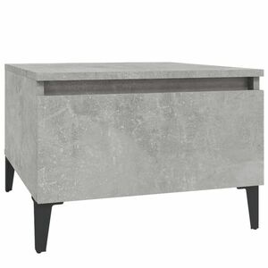 vidaXL betonszürke szerelt fa dohányzóasztal 90x49x45 cm kép