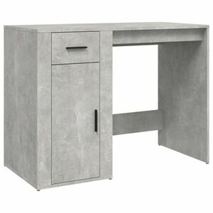 vidaXL betonszürke színű szerelt fa íróasztal 100x49x75 cm kép