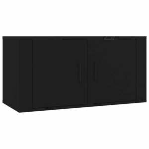 vidaXL fekete fali TV-szekrény 80 x 34, 5 x 40 cm kép