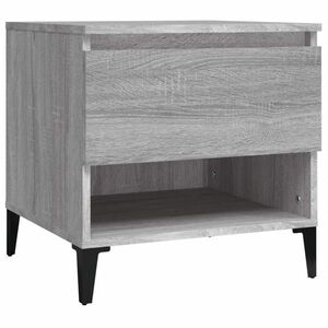 vidaXL sonoma-tölgyszínű szerelt fa kisasztal 50 x 46 x 50 cm kép