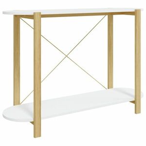 vidaXL fehér szerelt fa tálalóasztal 110x38x75 cm kép