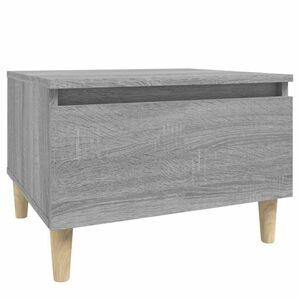 vidaXL szürke sonoma színű szerelt fa kisasztal 50x46x35 cm kép