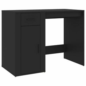 vidaXL fekete szerelt fa íróasztal 100 x 49 x 75 cm kép