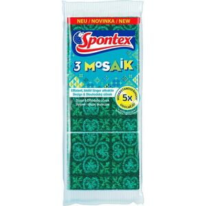 SPONTEX 3 Mozaik konyhai szivacs (3 db) kép