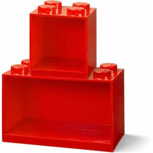 LEGO Brick függő polc, 2 db-os szett - piros kép