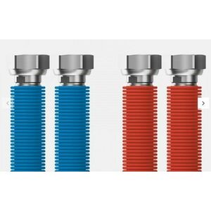 MERABELL Aqua Flexi G1/2"-G1/2" 30-60cm - 2db (kék, piros) kép