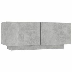 vidaXL betonszürke forgácslap éjjeliszekrény 100 x 35 x 40 cm kép
