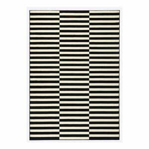 Gloria Panel fekete-fehér szőnyeg, 80 x 150 cm - Hanse Home kép