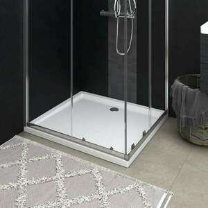 vidaXL téglalap alakú fehér ABS zuhanytálca 80 x 90 cm kép
