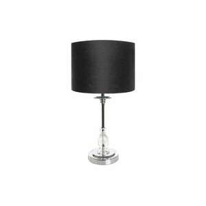 Monik asztali lámpa bársony búrával Fekete/ezüst 30x30x53 cm kép