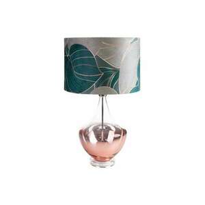 Salvia4 asztali lámpa bársony búrával Szürkészöld/tejfehér 40x69 cm kép